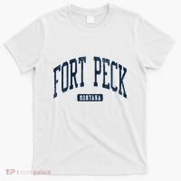 Fort Peck Montana Mt Style Blue T-Shirt thumb 0