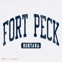 Fort Peck Montana Mt Style Blue T-Shirt thumb 7