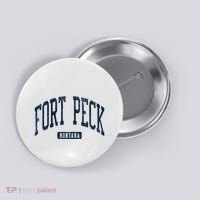 Fort Peck Montana Mt Style Blue Button thumb 0