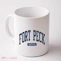 Fort Peck Montana Mt Style Blue Coffee Mug thumb 0