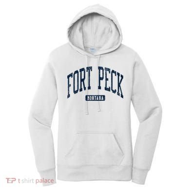 Fort Peck Montana Mt Style Blue Women's Hoodie