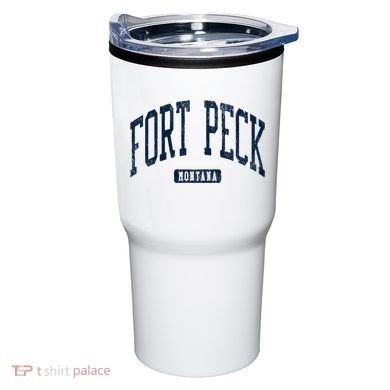 Fort Peck Montana Mt Style Blue Tumbler