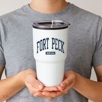 Fort Peck Montana Mt Style Blue Tumbler thumb 2