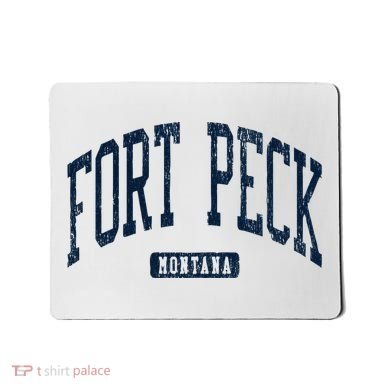 Fort Peck Montana Mt Style Blue Mousepad