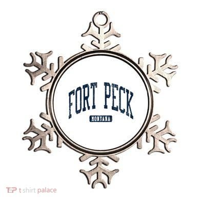 Fort Peck Montana Mt Style Blue Ornament