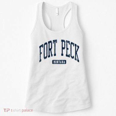 Fort Peck Montana Mt Style Blue Women's Tank Top