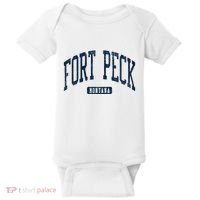 Fort Peck Montana Mt Style Blue Baby Bodysuit thumb 0