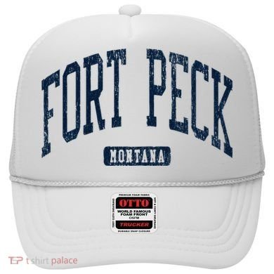 Fort Peck Montana Mt Style Blue Hat