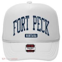 Fort Peck Montana Mt Style Blue Hat thumb 0