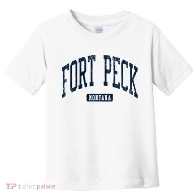 Fort Peck Montana Mt Style Blue Toddler T-Shirt