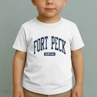 Fort Peck Montana Mt Style Blue Toddler T-Shirt thumb 2