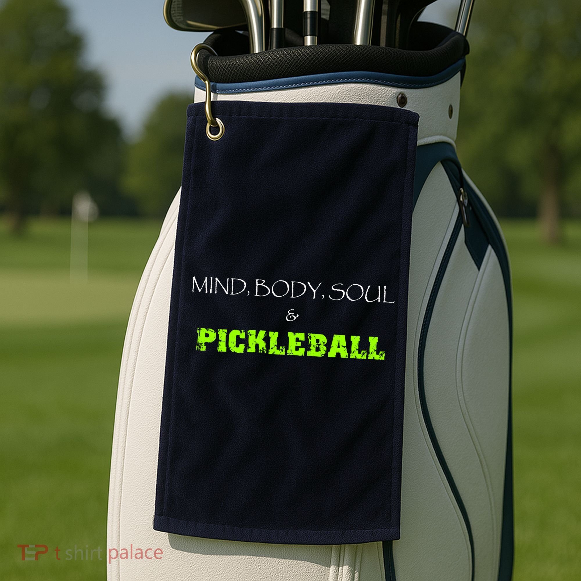 Fun Pickleball, Mind Body Soul, Pickleball For Life Golf Towel