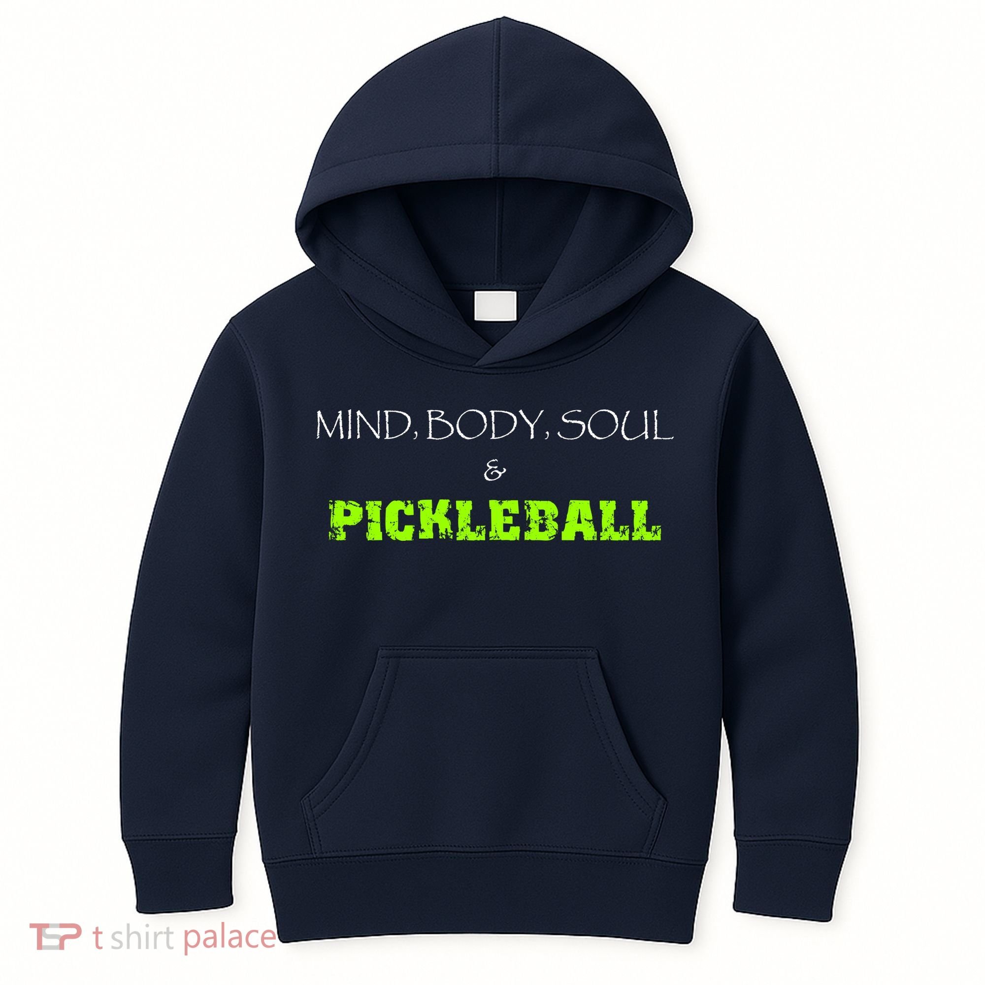Fun Pickleball, Mind Body Soul, Pickleball For Life Kids Hoodie