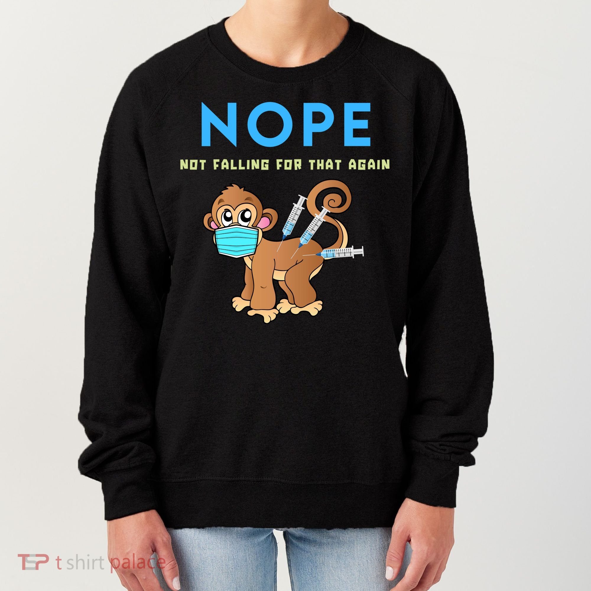 Funny Monkeypox Conservative Medical Freedom Women's Sweatshirt
