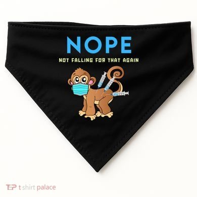 Funny Monkeypox Conservative Medical Freedom USA-Made Doggie Bandana