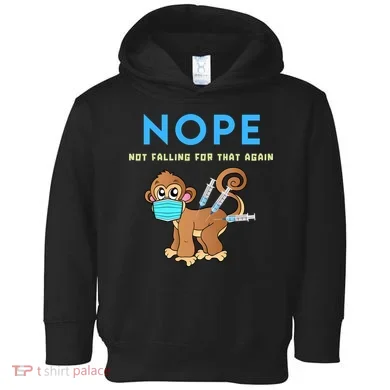 Funny Monkeypox Conservative Medical Freedom Toddler Hoodie