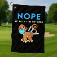 Funny Monkeypox Conservative Medical Freedom Golf Towel thumb 1