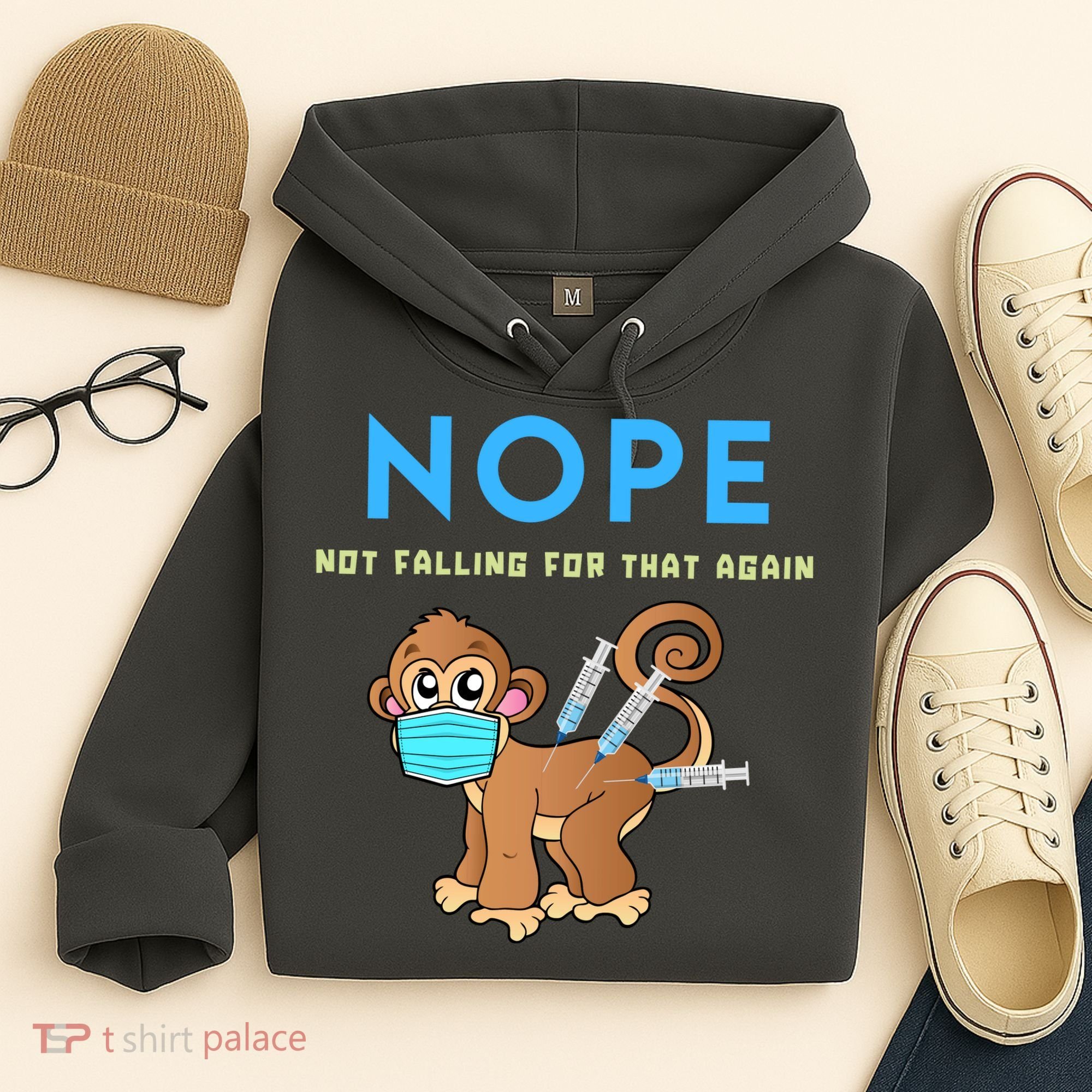 Funny Monkeypox Conservative Medical Freedom Hoodie