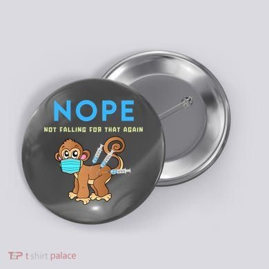 Funny Monkeypox Conservative Medical Freedom Button