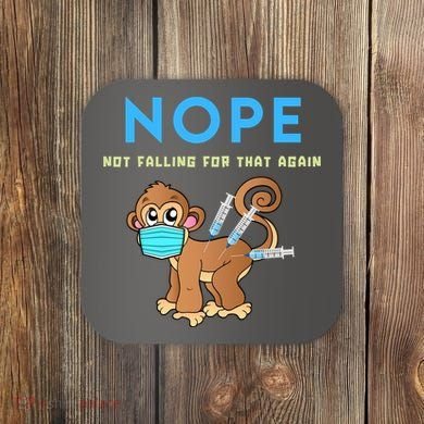 Funny Monkeypox Conservative Medical Freedom Coaster