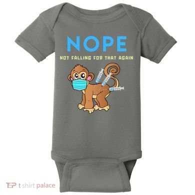 Funny Monkeypox Conservative Medical Freedom Baby Bodysuit