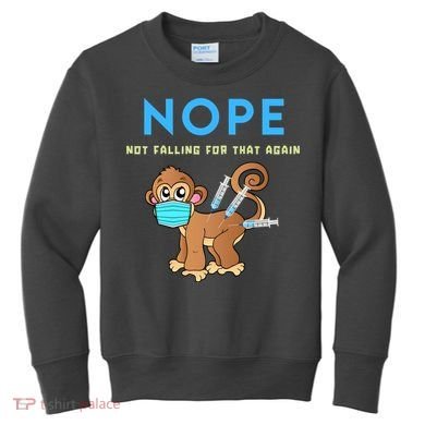 Funny Monkeypox Conservative Medical Freedom Kids Sweatshirt