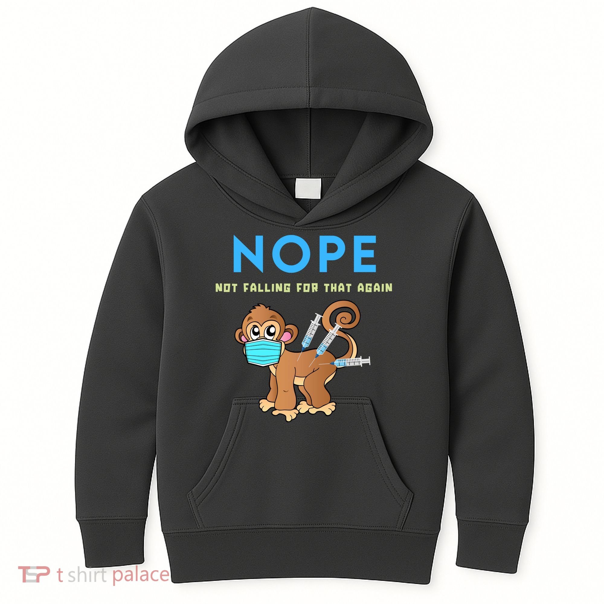 Funny Monkeypox Conservative Medical Freedom Kids Hoodie