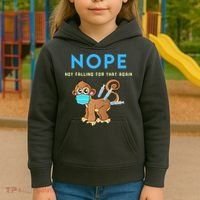 Funny Monkeypox Conservative Medical Freedom Kids Hoodie thumb 3