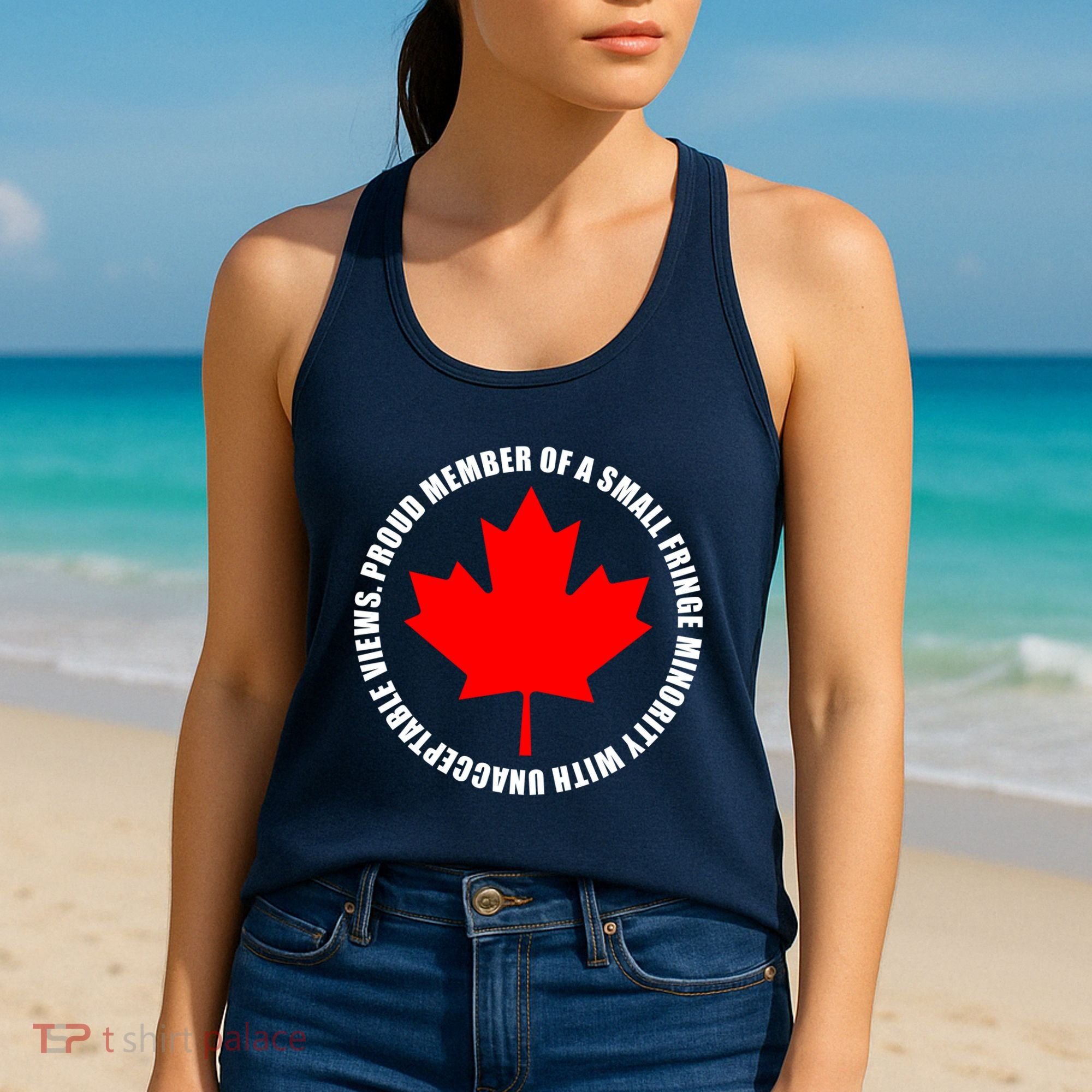 Fringe Proud Member Canadian Truckers Women's Tank Top