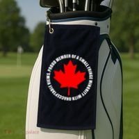 Fringe Proud Member Canadian Truckers Golf Towel thumb 2
