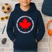 Fringe Proud Member Canadian Truckers Kids Hoodie thumb 2