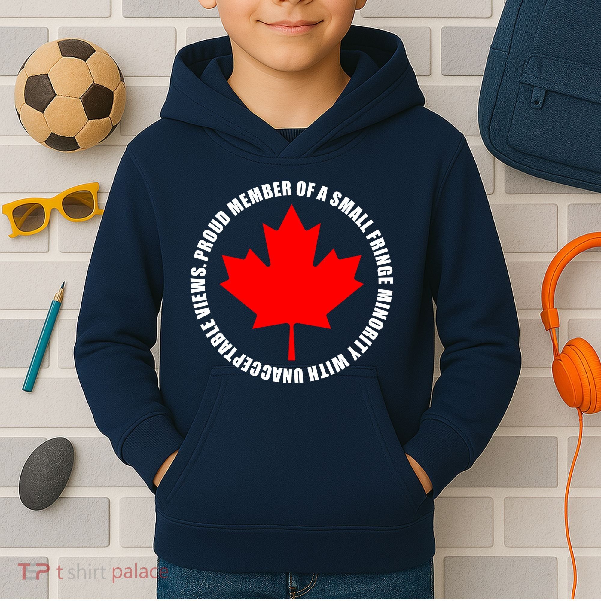 Fringe Proud Member Canadian Truckers Kids Hoodie