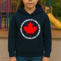 Fringe Proud Member Canadian Truckers Kids Hoodie thumb 3