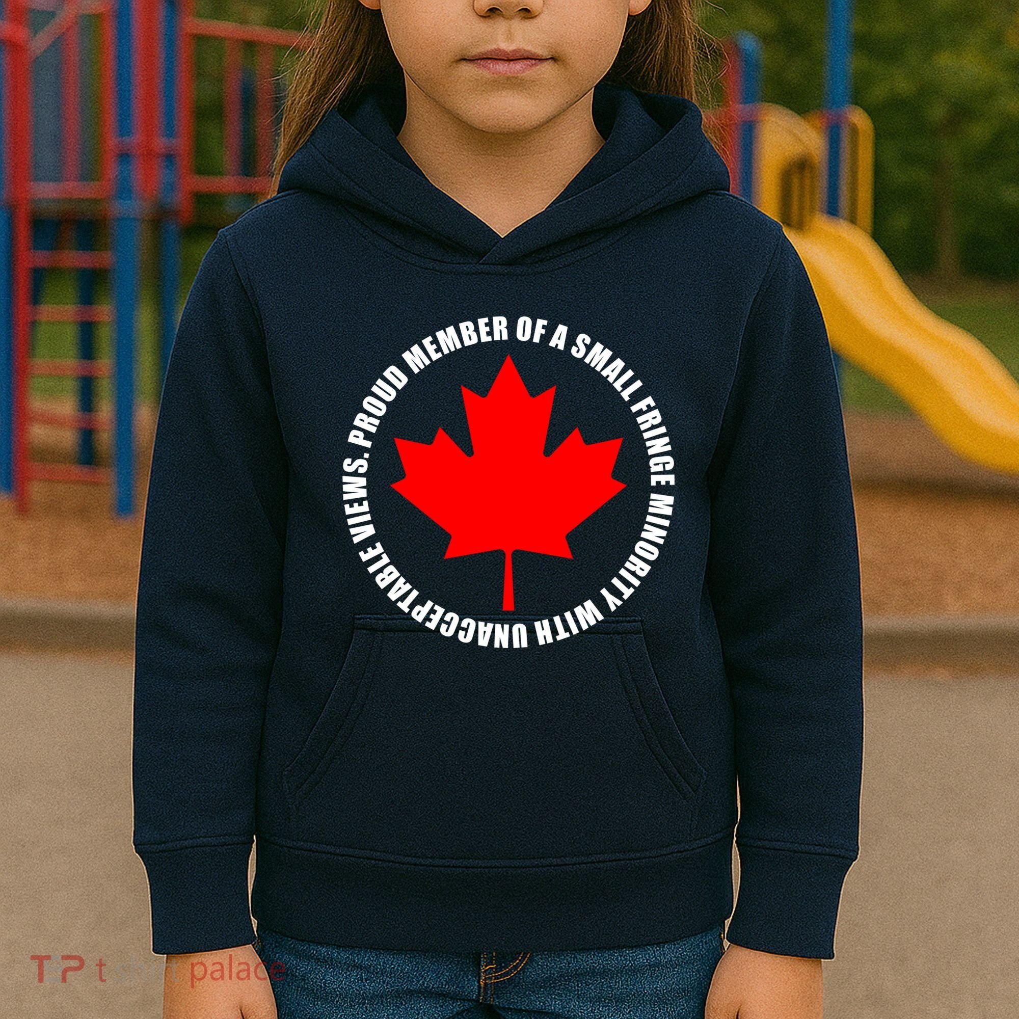 Fringe Proud Member Canadian Truckers Kids Hoodie