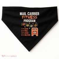 Funny Postman Mail Carrier Rural Carrier Letter Gift USA-Made Doggie Bandana thumb 0