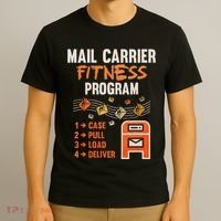 Funny Postman Mail Carrier Rural Carrier Letter Gift T-Shirt thumb 3
