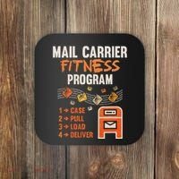 Funny Postman Mail Carrier Rural Carrier Letter Gift Coaster thumb 0