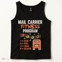 Funny Postman Mail Carrier Rural Carrier Letter Gift Tank Top thumb 2