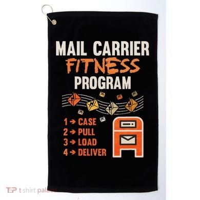 Funny Postman Mail Carrier Rural Carrier Letter Gift Golf Towel