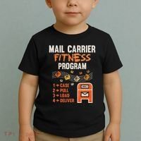 Funny Postman Mail Carrier Rural Carrier Letter Gift Toddler T-Shirt thumb 2