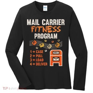 Funny Postman Mail Carrier Rural Carrier Letter Gift Women's Long Sleeve Shirt