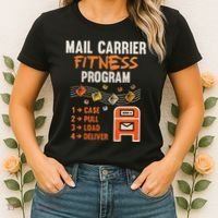 Funny Postman Mail Carrier Rural Carrier Letter Gift Women's T-Shirt thumb 2