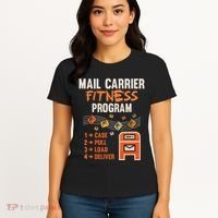 Funny Postman Mail Carrier Rural Carrier Letter Gift Women's T-Shirt thumb 4