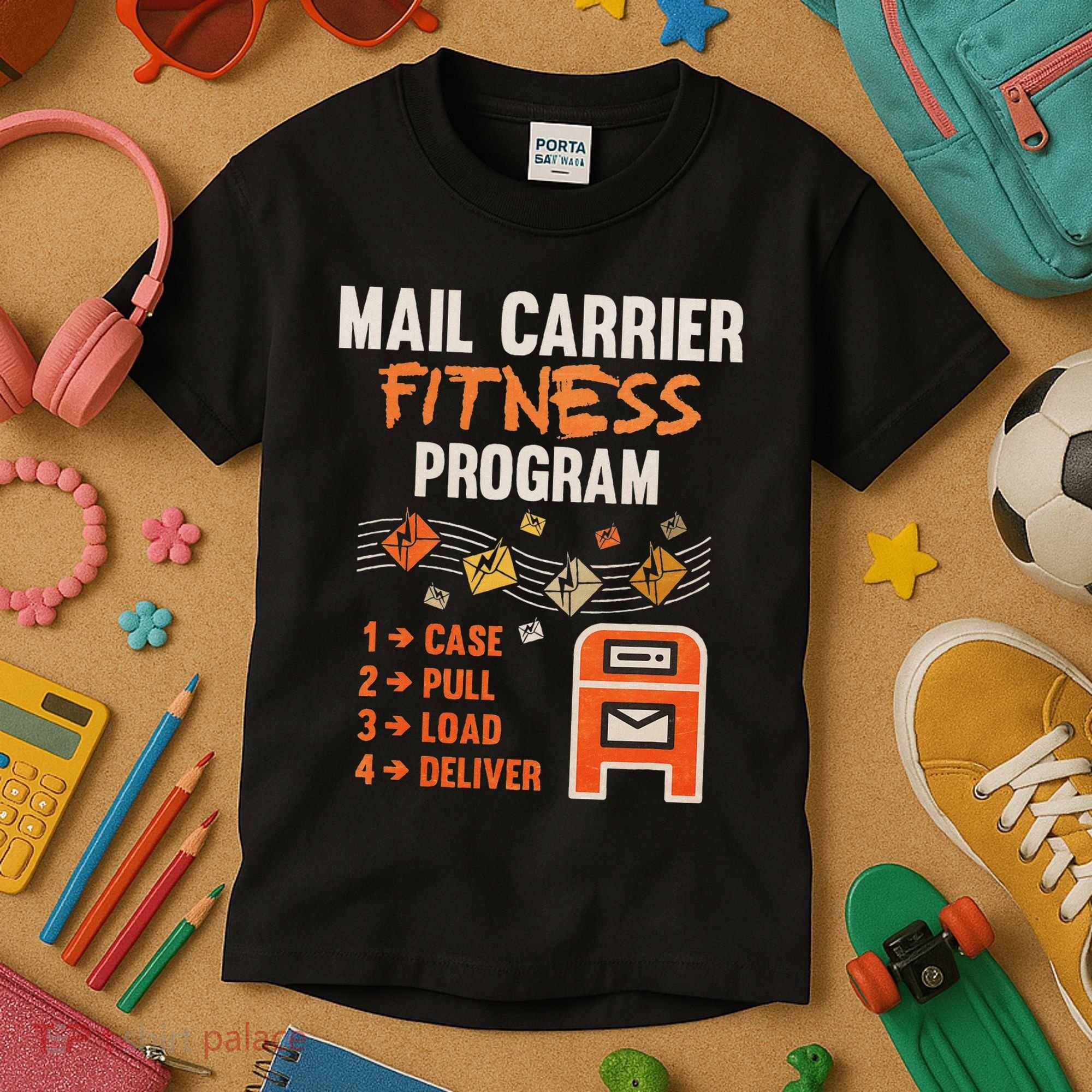 Funny Postman Mail Carrier Rural Carrier Letter Gift Kids T-Shirt