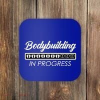 Funny Pregnancy Mommy Bodybuilding In Progress Pregnant Mom Gift Coaster thumb 0