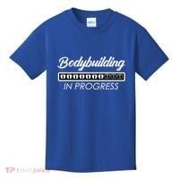 Funny Pregnancy Mommy Bodybuilding In Progress Pregnant Mom Gift Kids T-Shirt thumb 0