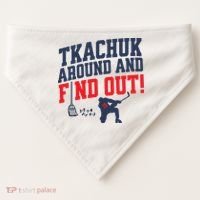 Florida Tkachuk Around And Find Out USA-Made Doggie Bandana thumb 0