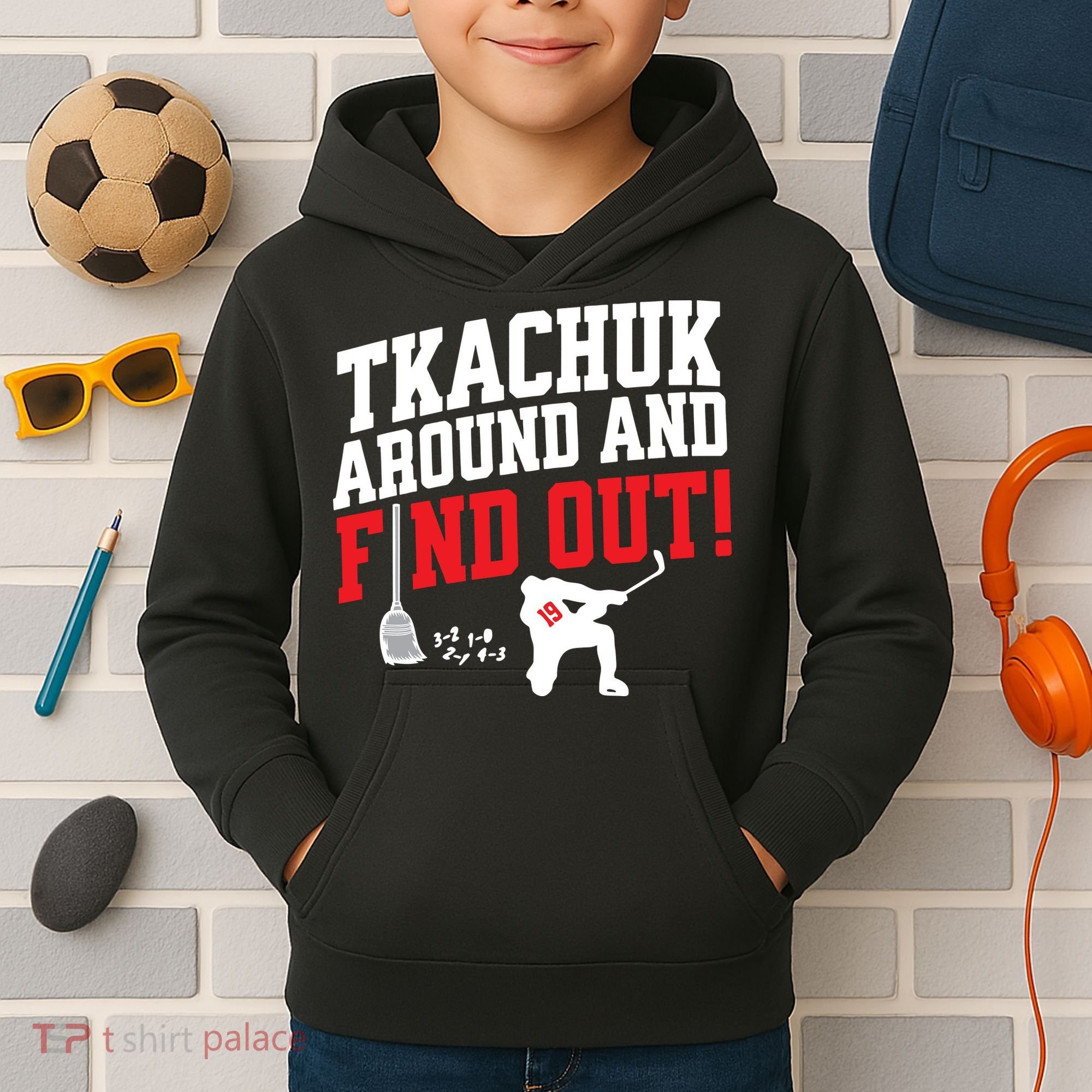 Florida Tkachuk Around And Find Out Kids Hoodie