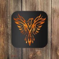 Fire Phoenix Mythical Bird Rising Born Again Coaster thumb 0