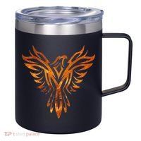 Fire Phoenix Mythical Bird Rising Born Again 12oz Stainless Steel Coffee Mug thumb 0
